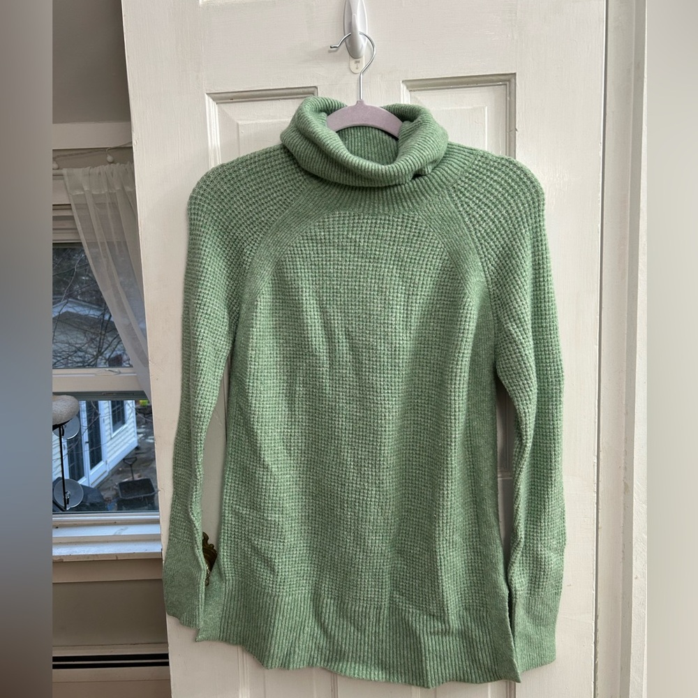 Loft Green Cowlneck Tunic Sweater